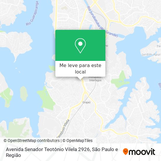 Avenida Senador Teotônio Vilela 2926 mapa