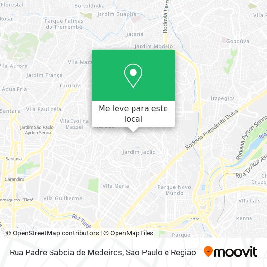 Rua Padre Sabóia de Medeiros mapa