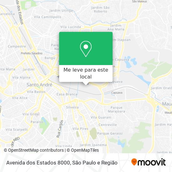 Avenida dos Estados 8000 mapa