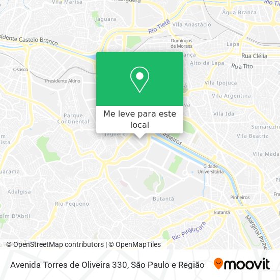 Avenida Torres de Oliveira 330 mapa