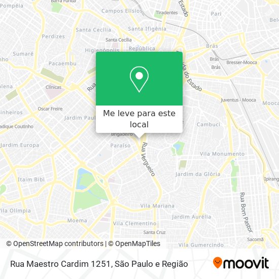 Rua Maestro Cardim 1251 mapa