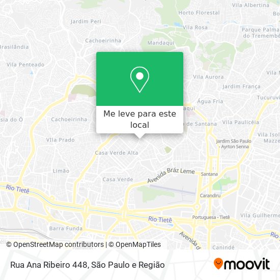 Rua Ana Ribeiro 448 mapa