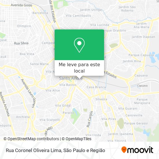 Rua Coronel Oliveira Lima mapa