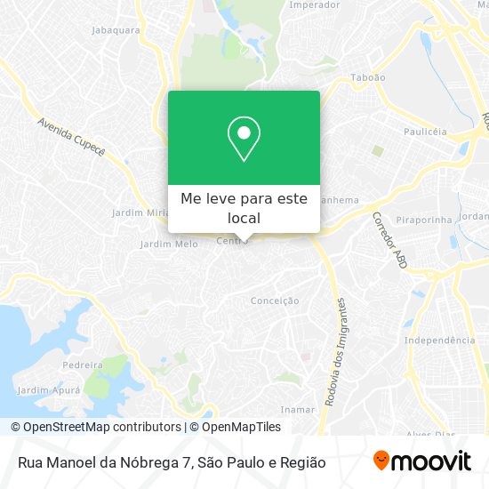 Rua Manoel da Nóbrega 7 mapa