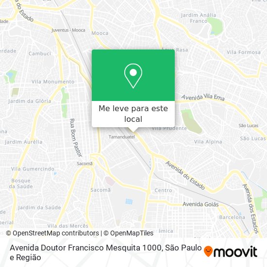 Avenida Doutor Francisco Mesquita 1000 mapa