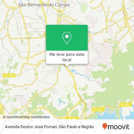 Avenida Doutor José Fornari mapa