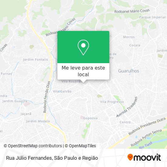 Rua Júlio Fernandes mapa