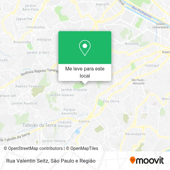 Rua Valentin Seitz mapa