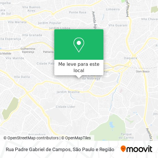 Rua Padre Gabriel de Campos mapa