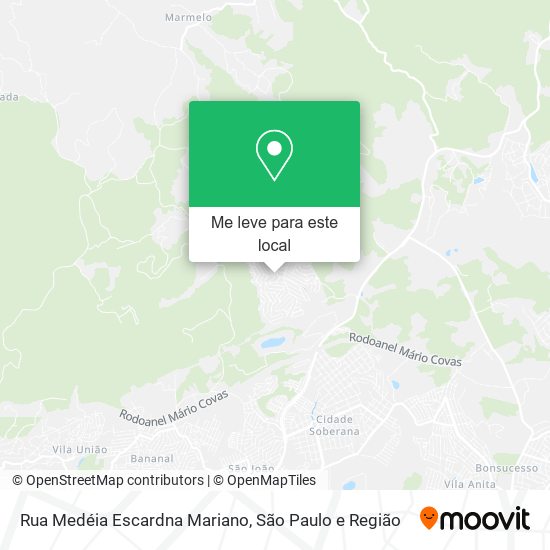 Rua Medéia Escardna Mariano mapa
