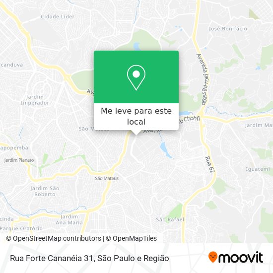 Rua Forte Cananéia 31 mapa
