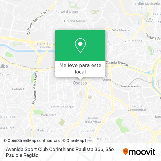 Avenida Sport Club Corinthians Paulista 366 mapa