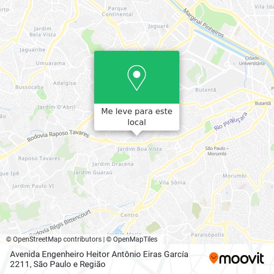 Avenida Engenheiro Heitor Antônio Eiras García 2211 mapa