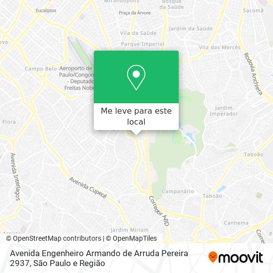 Avenida Engenheiro Armando de Arruda Pereira 2937 mapa
