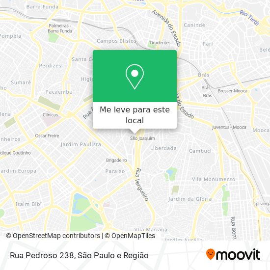 Rua Pedroso 238 mapa