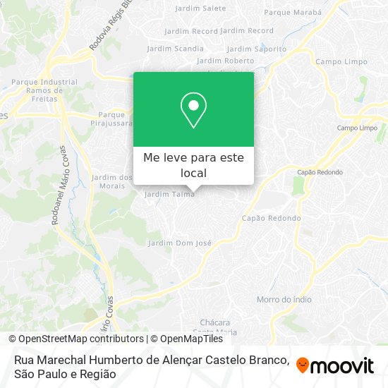 Rua Marechal Humberto de Alençar Castelo Branco mapa