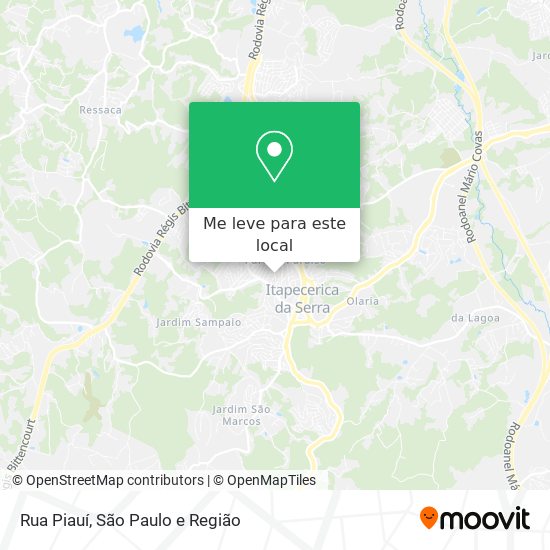 Rua Piauí mapa