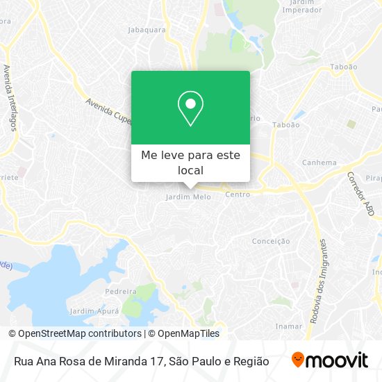 Rua Ana Rosa de Miranda 17 mapa