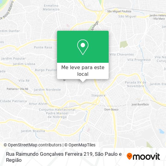 Rua Raimundo Gonçalves Ferreira 219 mapa