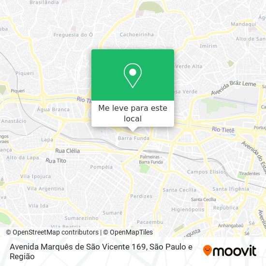 Avenida Marquês de São Vicente 169 mapa