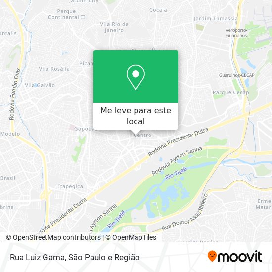 Rua Luiz Gama mapa