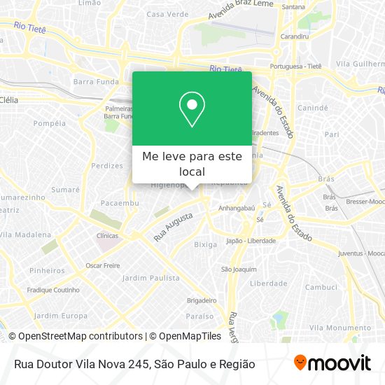 Rua Doutor Vila Nova 245 mapa