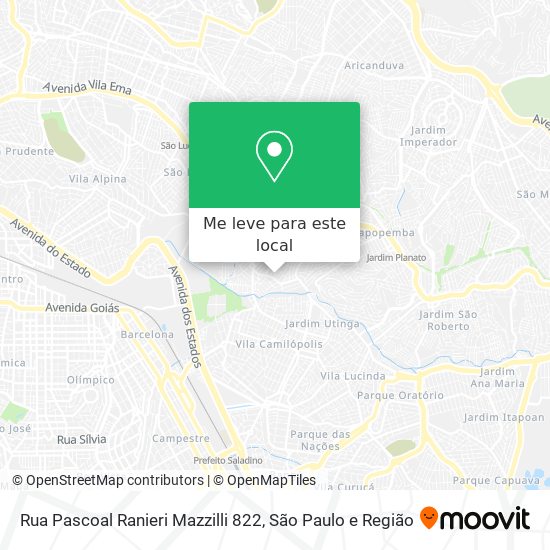 Rua Pascoal Ranieri Mazzilli 822 mapa