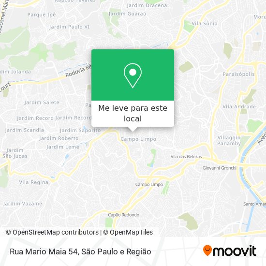 Rua Mario Maia 54 mapa
