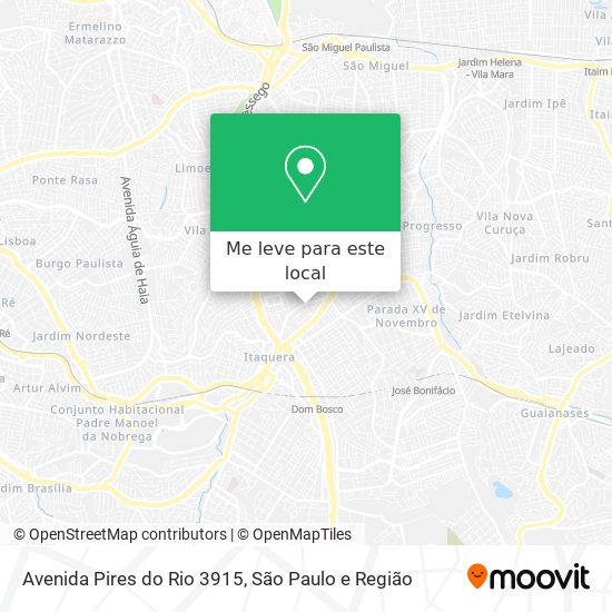 Avenida Pires do Rio 3915 mapa