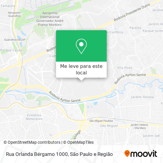 Rua Orlanda Bérgamo 1000 mapa