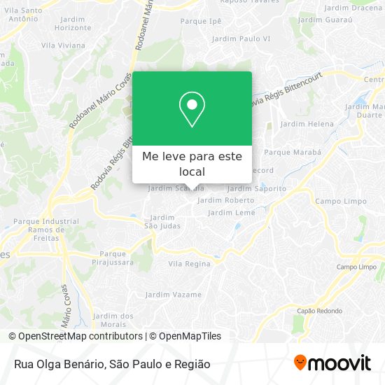 Rua Olga Benário mapa