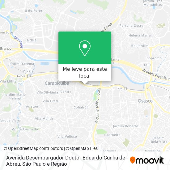 Avenida Desembargador Doutor Eduardo Cunha de Abreu mapa