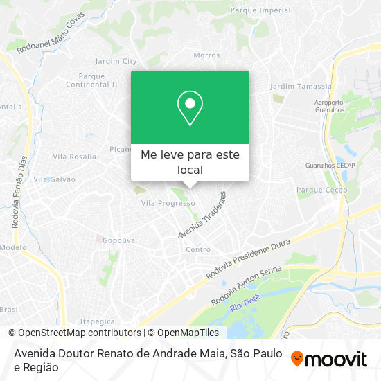 Avenida Doutor Renato de Andrade Maia mapa