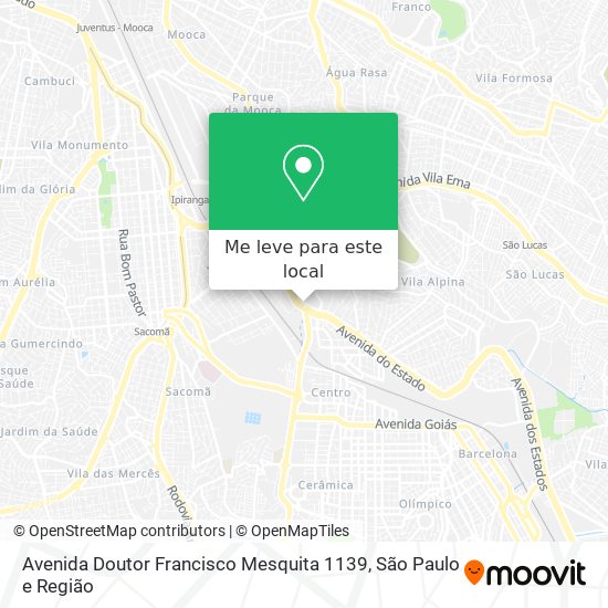 Avenida Doutor Francisco Mesquita 1139 mapa