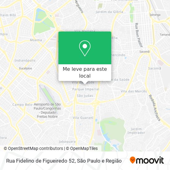 Rua Fidelino de Figueiredo 52 mapa