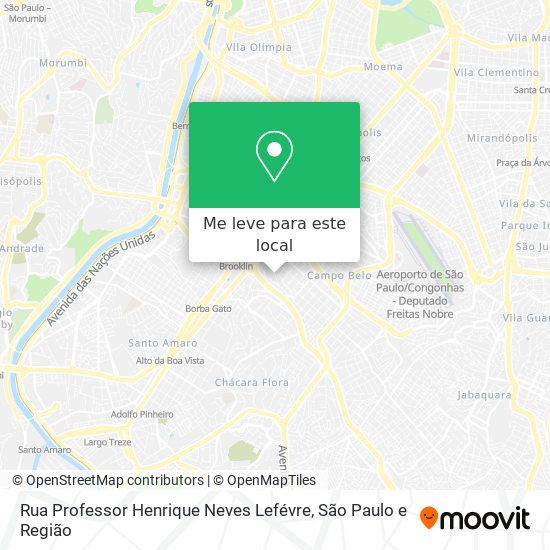 Rua Professor Henrique Neves Lefévre mapa