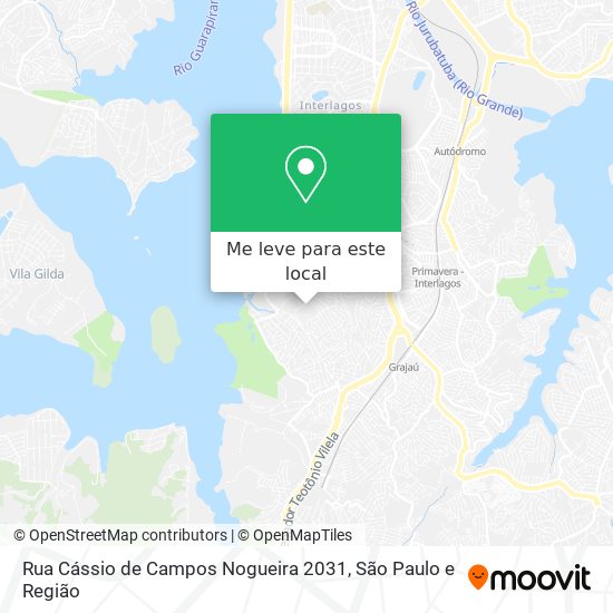 Rua Cássio de Campos Nogueira 2031 mapa