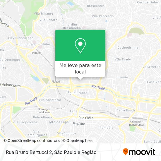 Rua Bruno Bertucci 2 mapa