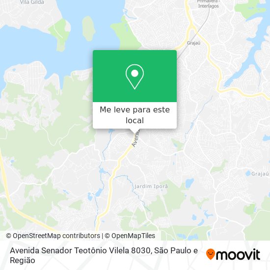 Avenida Senador Teotônio Vilela 8030 mapa