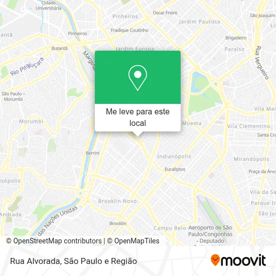 Rua Alvorada mapa