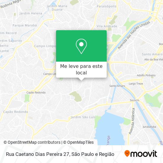 Rua Caetano Dias Pereira 27 mapa