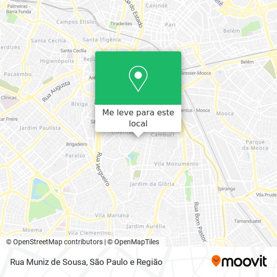 Rua Muniz de Sousa mapa