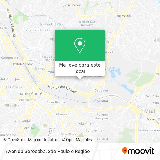 Avenida Sorocaba mapa