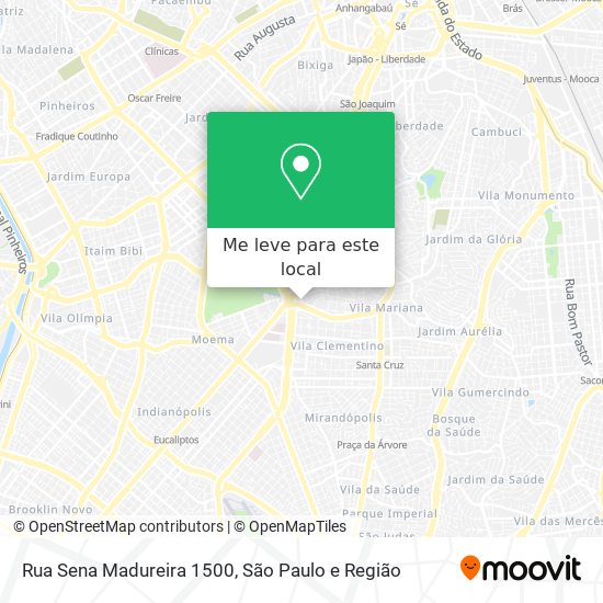 Rua Sena Madureira 1500 mapa