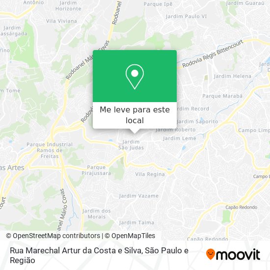 Rua Marechal Artur da Costa e Silva mapa