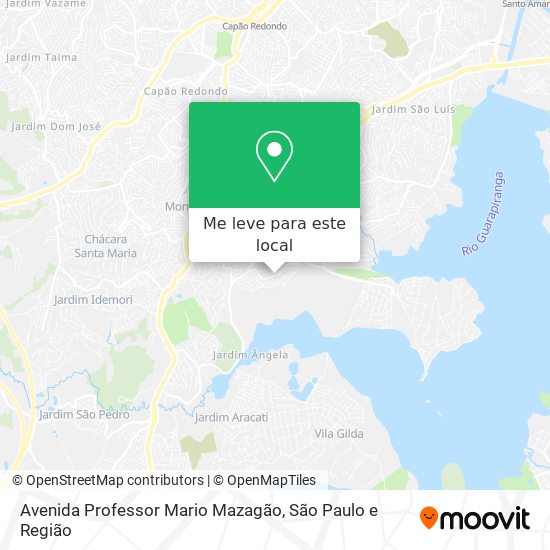 Avenida Professor Mario Mazagão mapa