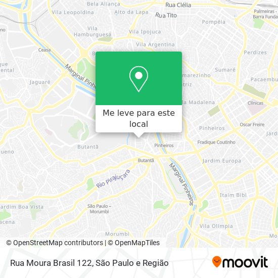 Rua Moura Brasil 122 mapa
