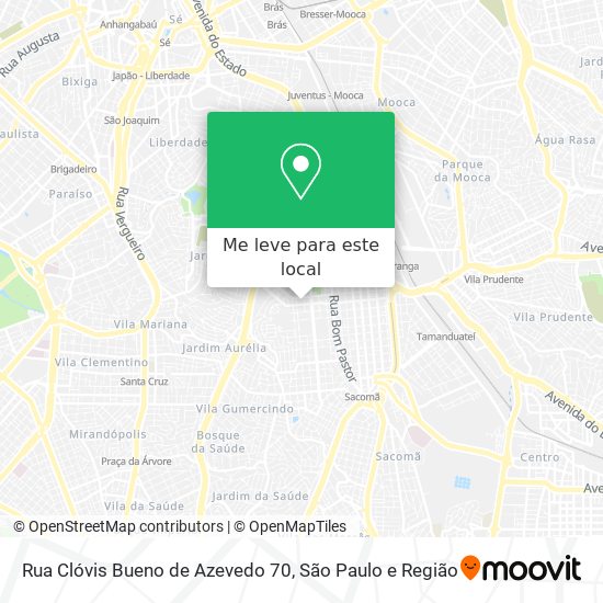 Rua Clóvis Bueno de Azevedo 70 mapa