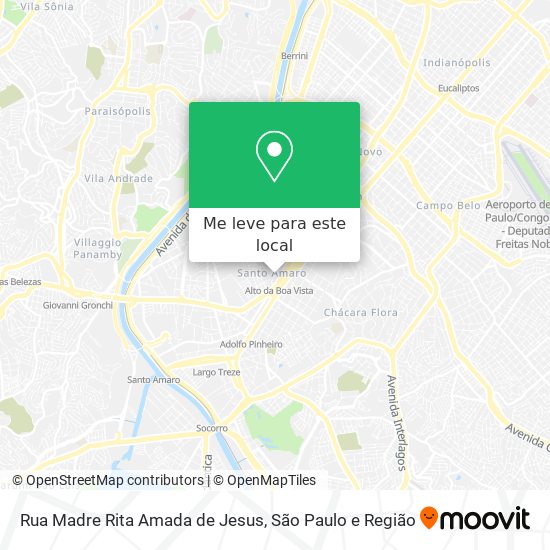 Rua Madre Rita Amada de Jesus mapa