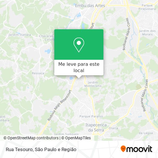 Rua Tesouro mapa